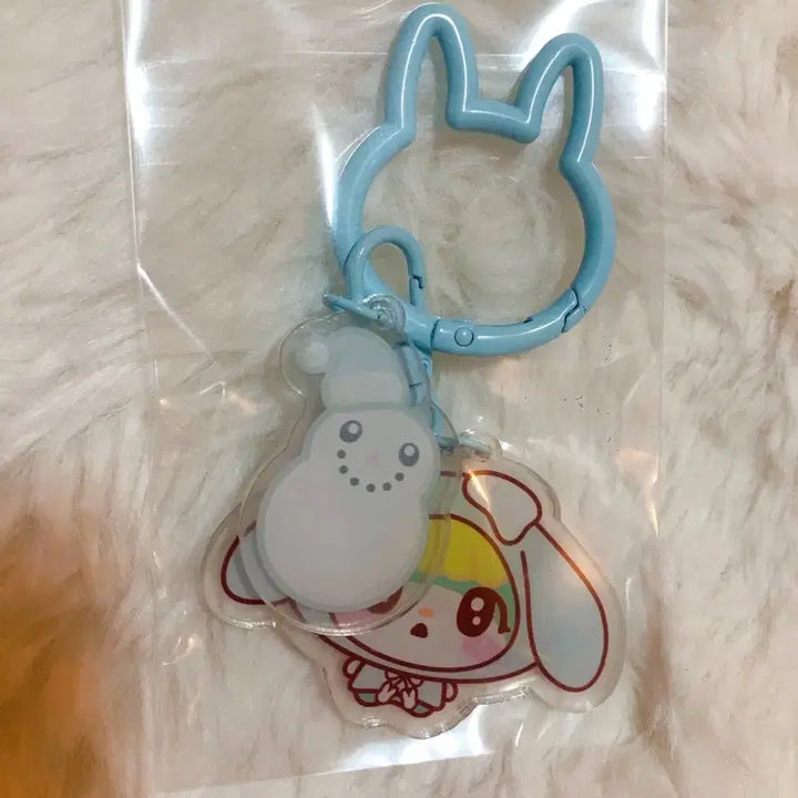 [BUNJANG] Animal Crossing Mitchel Snowman Acrylic Keyring / 모동숲 2차창작굿즈 미첼 눈사람 아크릴키링