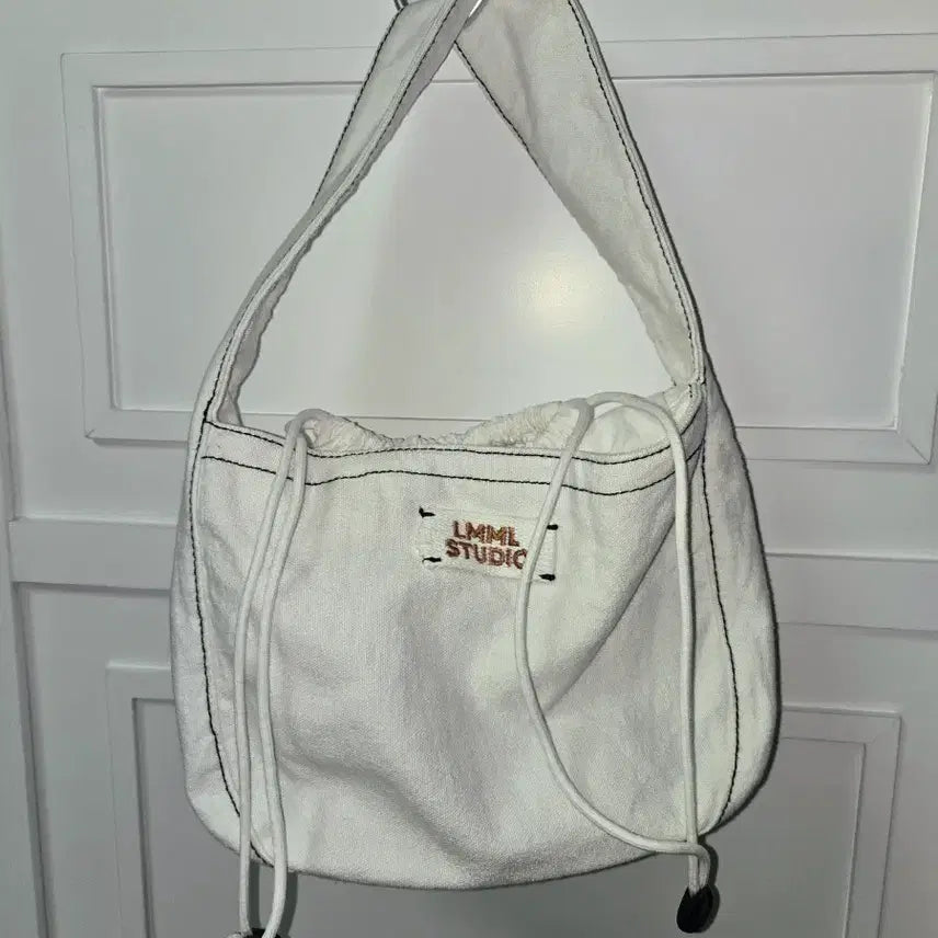 [BUNJANG] lmml Denim Canvas Pocket Shoulder Bag / lmml 데님 캔버스 포켓숄더백 스트링백