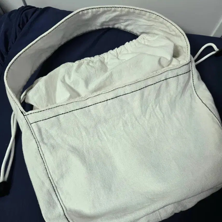 [BUNJANG] lmml Denim Canvas Pocket Shoulder Bag / lmml 데님 캔버스 포켓숄더백 스트링백