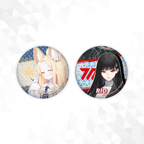 [BUNJANG] C&amp;C Seia &amp; Rio Hologram Can Badge Set / 블루아카이브 세이아&amp;리오 + C&amp;C 홀로그램 캔뱃지 세트