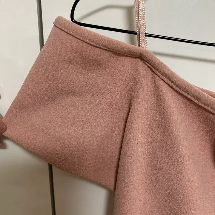 [BUNJANG] ZARA Pink Off-Shoulder Long Dress / [50% 할인] 자라 핑크 오프숄더 롱 원피스 새상품