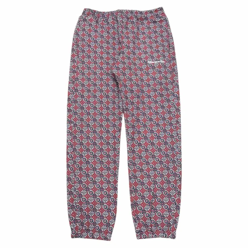 [BUNJANG] thisisneverthat Tile Pattern Fleece Sweat Set Burgundy XL / 디스이즈네버댓 타일 패턴 기모 스웻 셋업 세트 버건디 XL