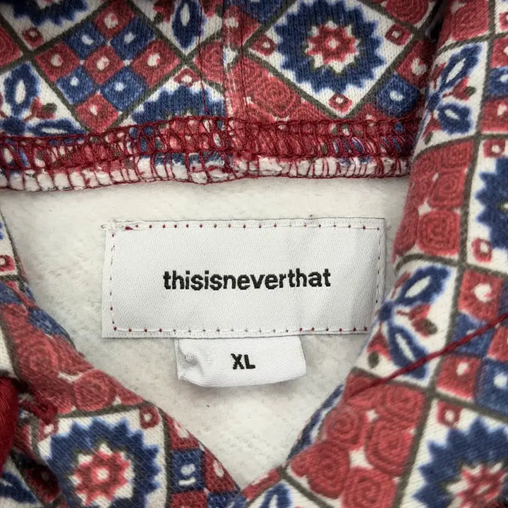 [BUNJANG] thisisneverthat Tile Pattern Fleece Sweat Set Burgundy XL / 디스이즈네버댓 타일 패턴 기모 스웻 셋업 세트 버건디 XL