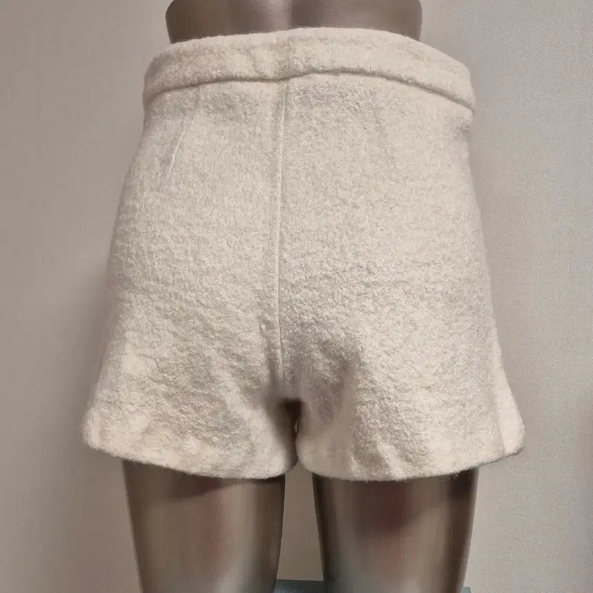 [BUNJANG] White Tweed Shorts S / 화이트 트위드 반바지 S