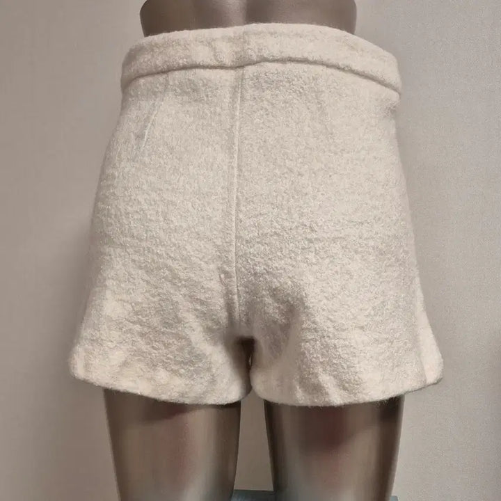 [BUNJANG] White Tweed Shorts S / 화이트 트위드 반바지 S
