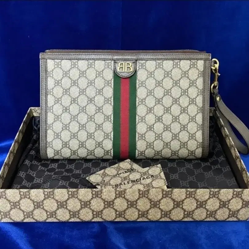[BUNJANG] Gucci x Balenciaga Ophidia Clutch / 구찌 발렌시아가 콜라보 오피디아 클러치 정품