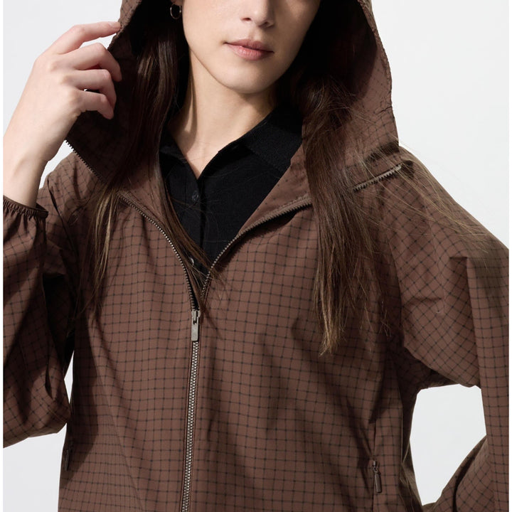 [BUNJANG] Uniqlo Pocketable UV Cut Check Parka Windbreaker / 유니클로 포켓터블 UV컷 체크 파카 바람막이