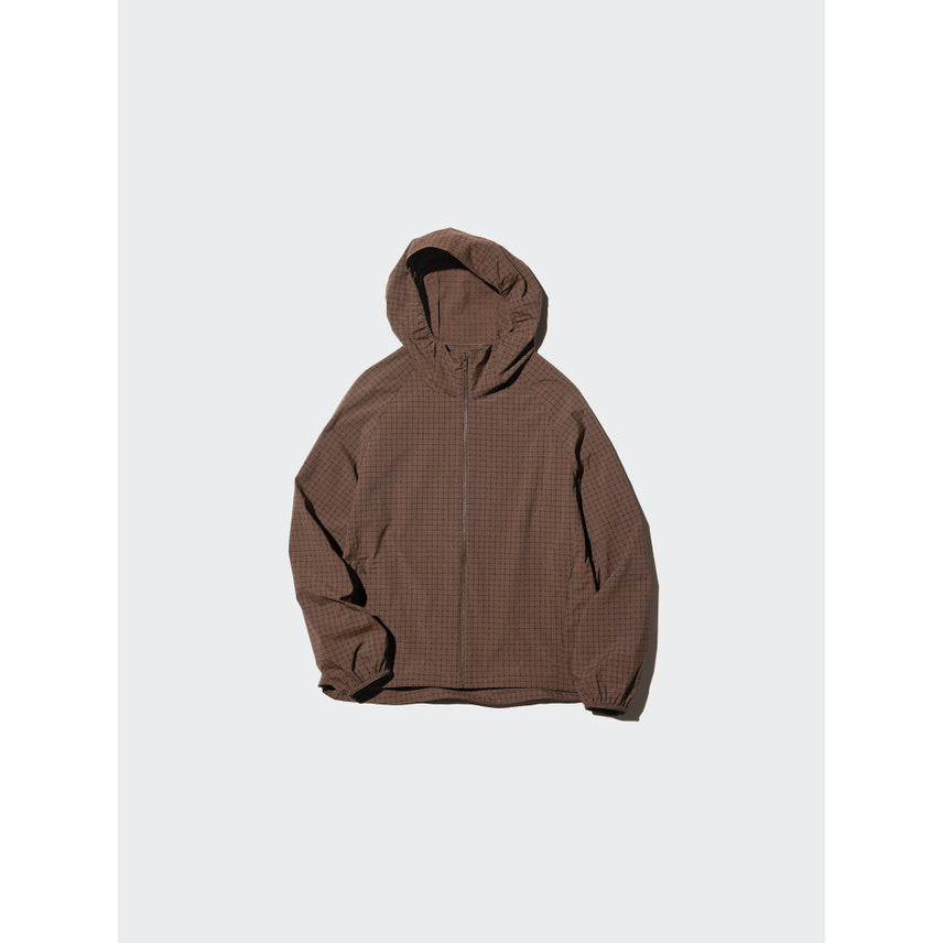 [BUNJANG] Uniqlo Pocketable UV Cut Check Parka Windbreaker / 유니클로 포켓터블 UV컷 체크 파카 바람막이