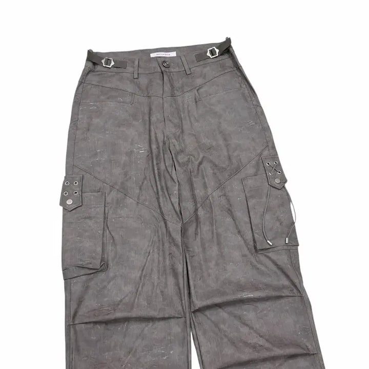 [BUNJANG] Set Up Exe Eyelet Cargo Pants / 셋업이엑스이 아일렛 카고팬츠 바지