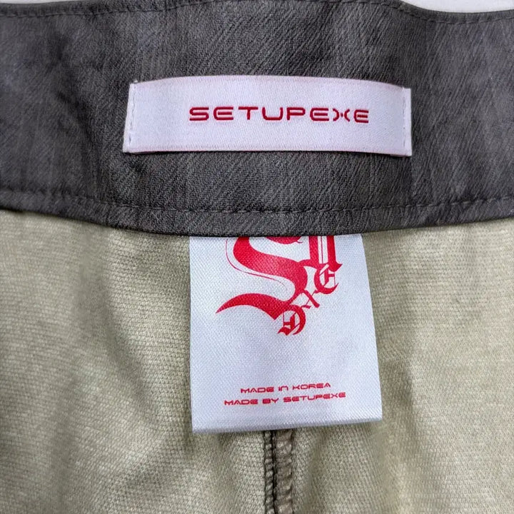 [BUNJANG] Set Up Exe Eyelet Cargo Pants / 셋업이엑스이 아일렛 카고팬츠 바지