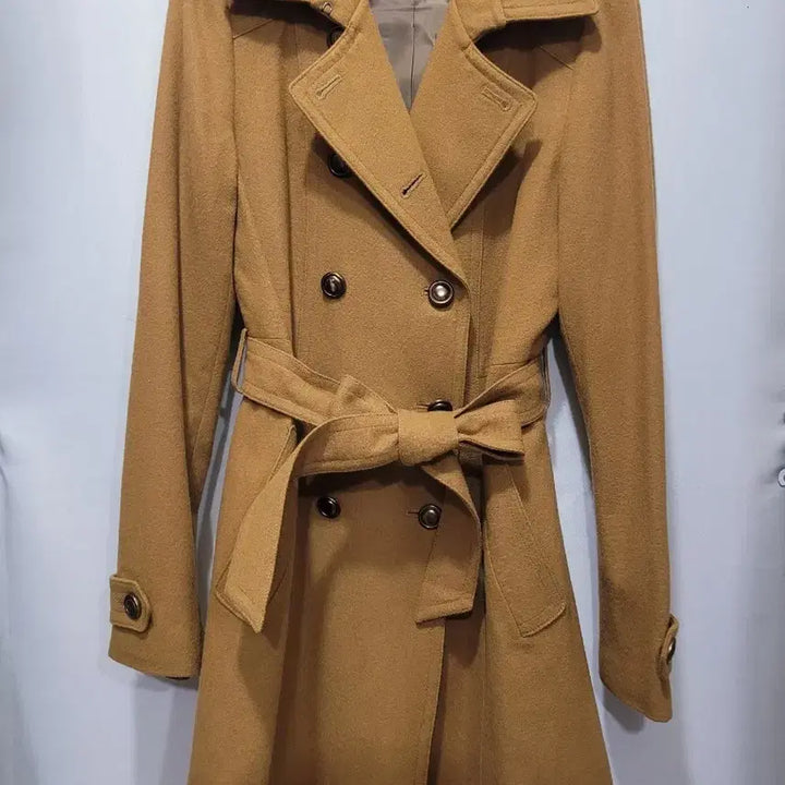 [BUNJANG] Megan Sense Camel Double Button Coat (Size 55) / 미센스 캐멜 더블 버튼 코트55사이즈