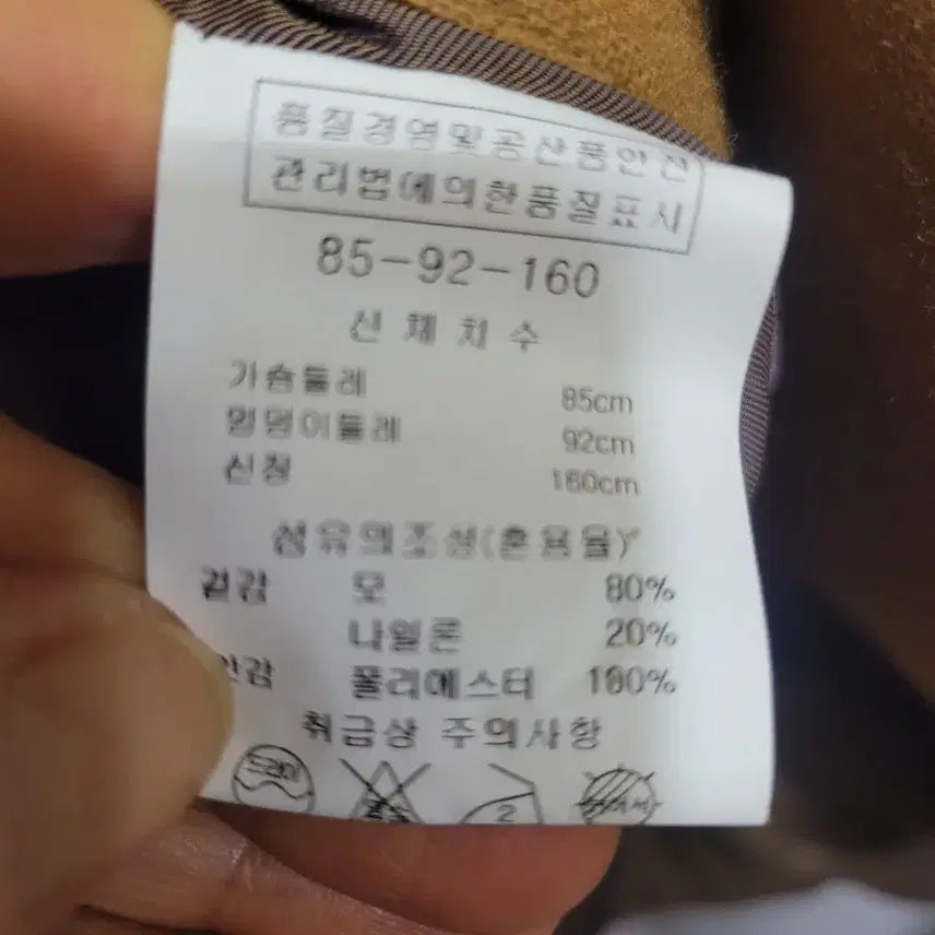 [BUNJANG] Megan Sense Camel Double Button Coat (Size 55) / 미센스 캐멜 더블 버튼 코트55사이즈