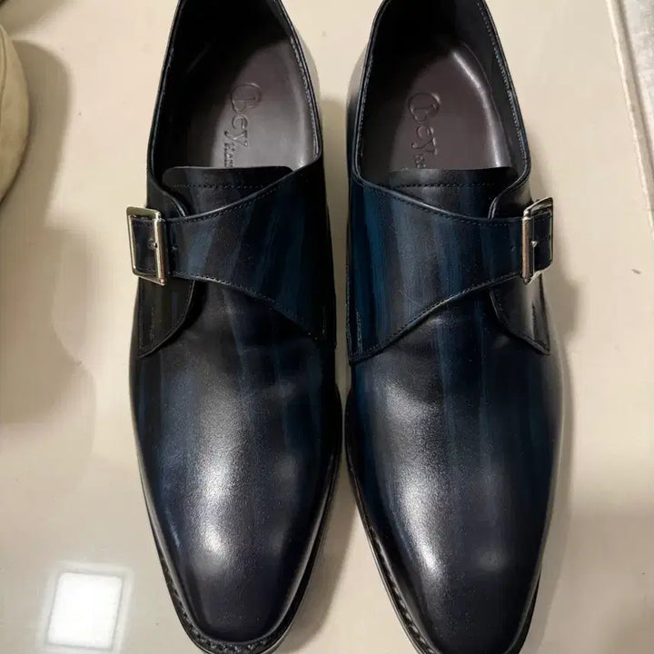 [BUNJANG] Patina Navy Formal Wedding Shoes / 예복 웨딩 7cm키높이 구두 파티나네이비
