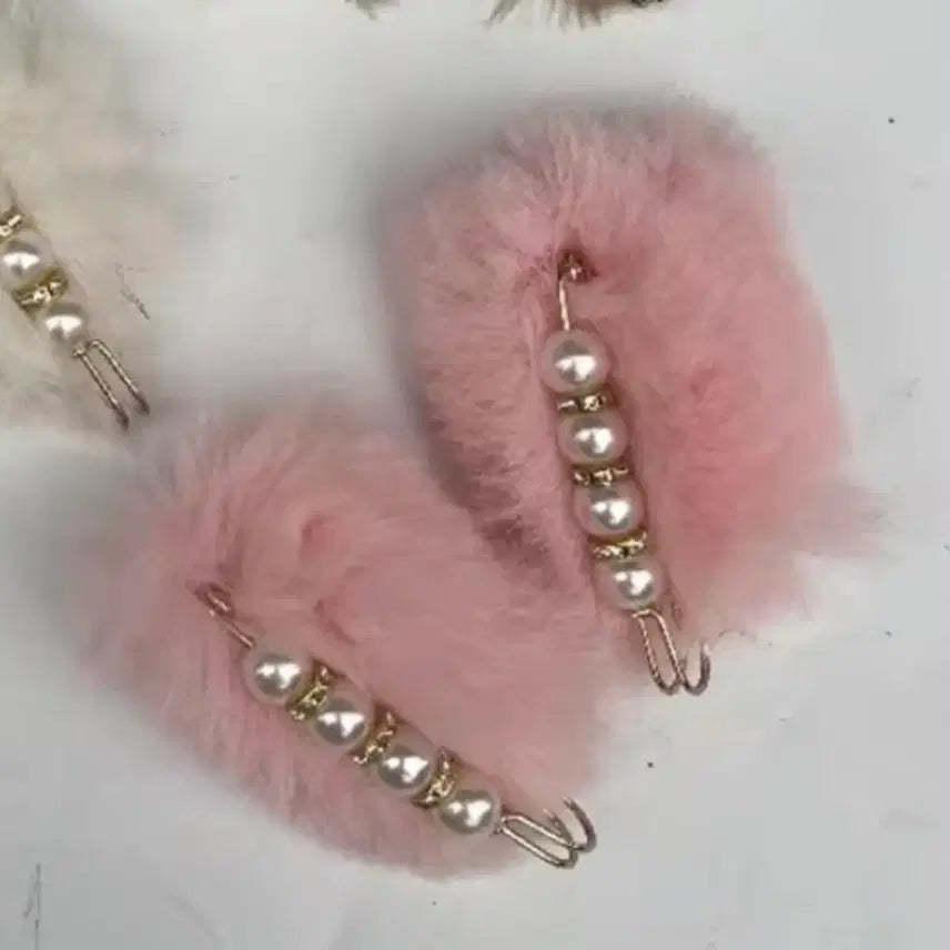 [BUNJANG] Crocs Pink Pom-pom Decoration / 크록스 핑크 폼폼 장식 2개