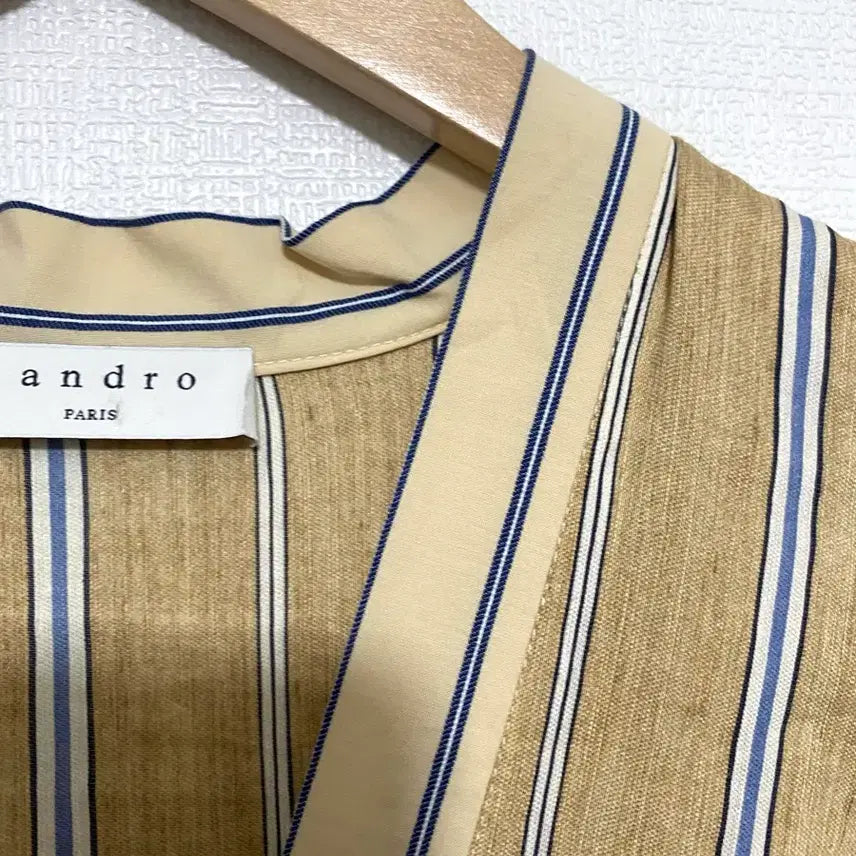 [BUNJANG] Sandro Striped Long Dress / 산드로 스트라이프 롱 원피스