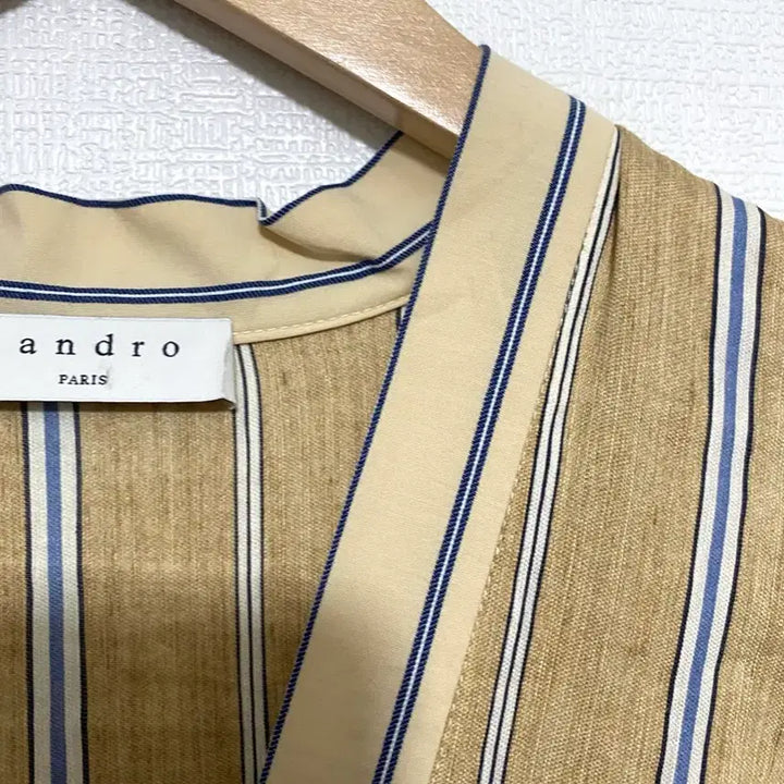 [BUNJANG] Sandro Striped Long Dress / 산드로 스트라이프 롱 원피스
