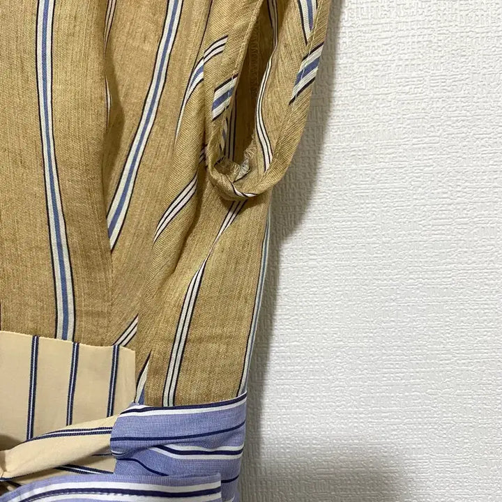 [BUNJANG] Sandro Striped Long Dress / 산드로 스트라이프 롱 원피스