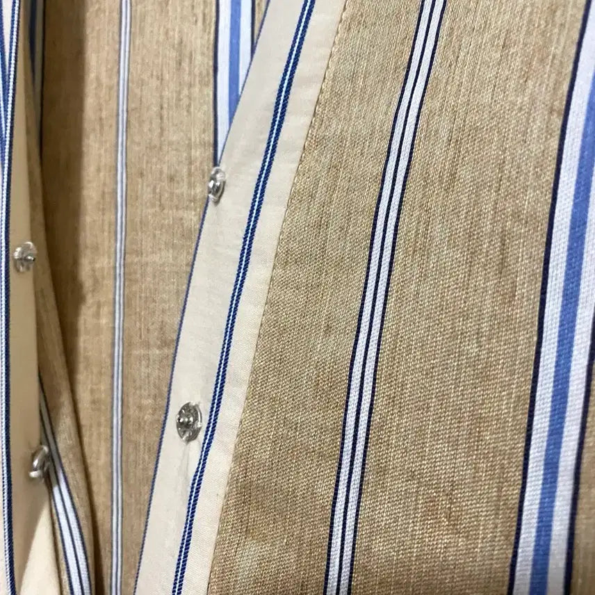 [BUNJANG] Sandro Striped Long Dress / 산드로 스트라이프 롱 원피스