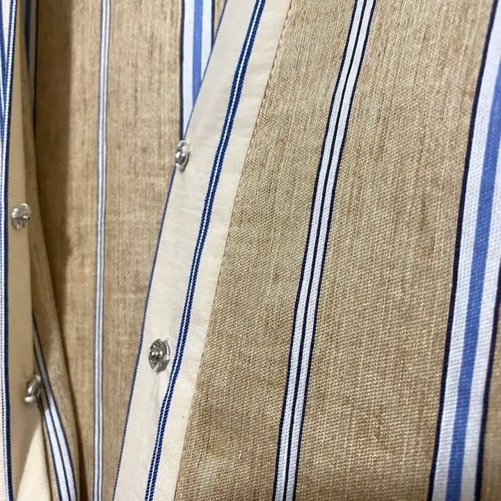 [BUNJANG] Sandro Striped Long Dress / 산드로 스트라이프 롱 원피스