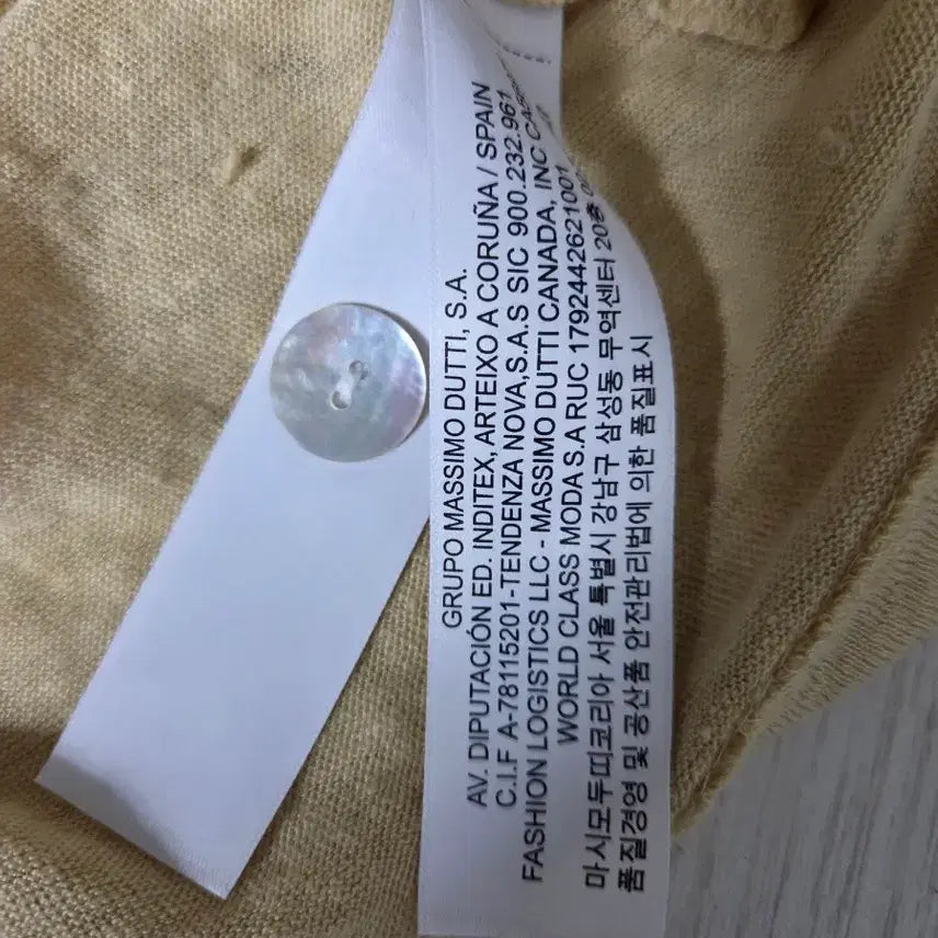 [BUNJANG] Massimo Dutti Linen Cardigan Short Sleeve Shirt / 마시모두띠 린넨 가디건 반팔 셔츠