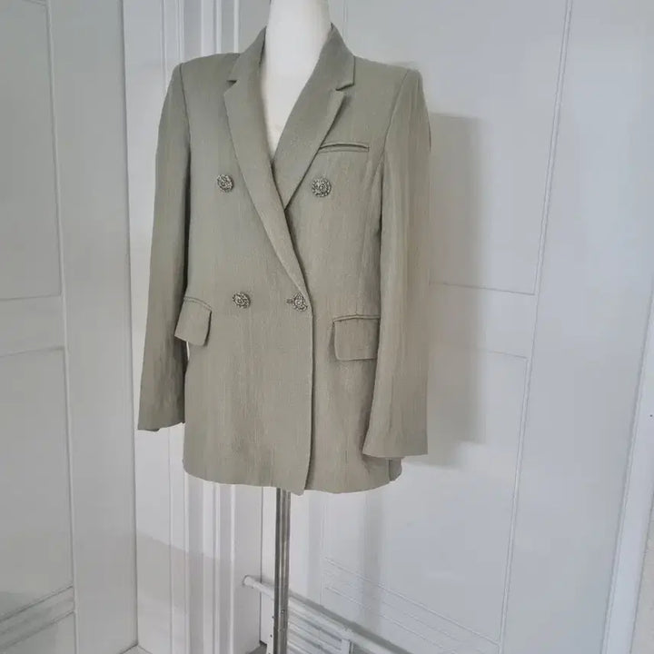 [BUNJANG] NAMUGRIM Linen Blend Double Jacket / 나무그림 린넨혼방 더블자켓 55 66