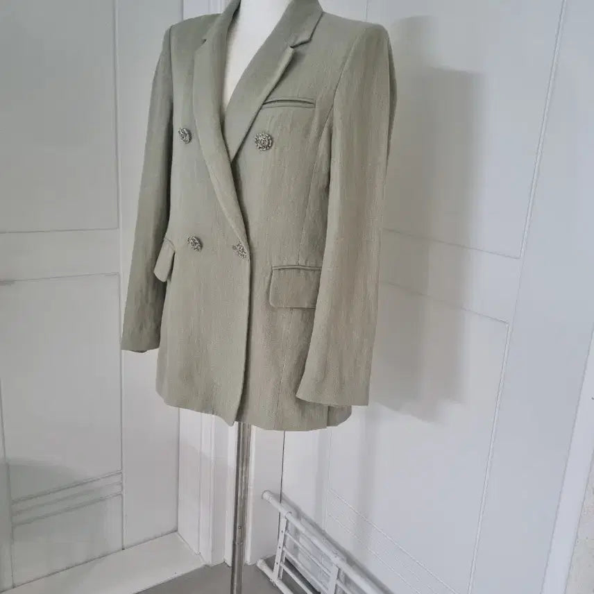 [BUNJANG] NAMUGRIM Linen Blend Double Jacket / 나무그림 린넨혼방 더블자켓 55 66