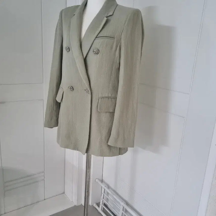 [BUNJANG] NAMUGRIM Linen Blend Double Jacket / 나무그림 린넨혼방 더블자켓 55 66