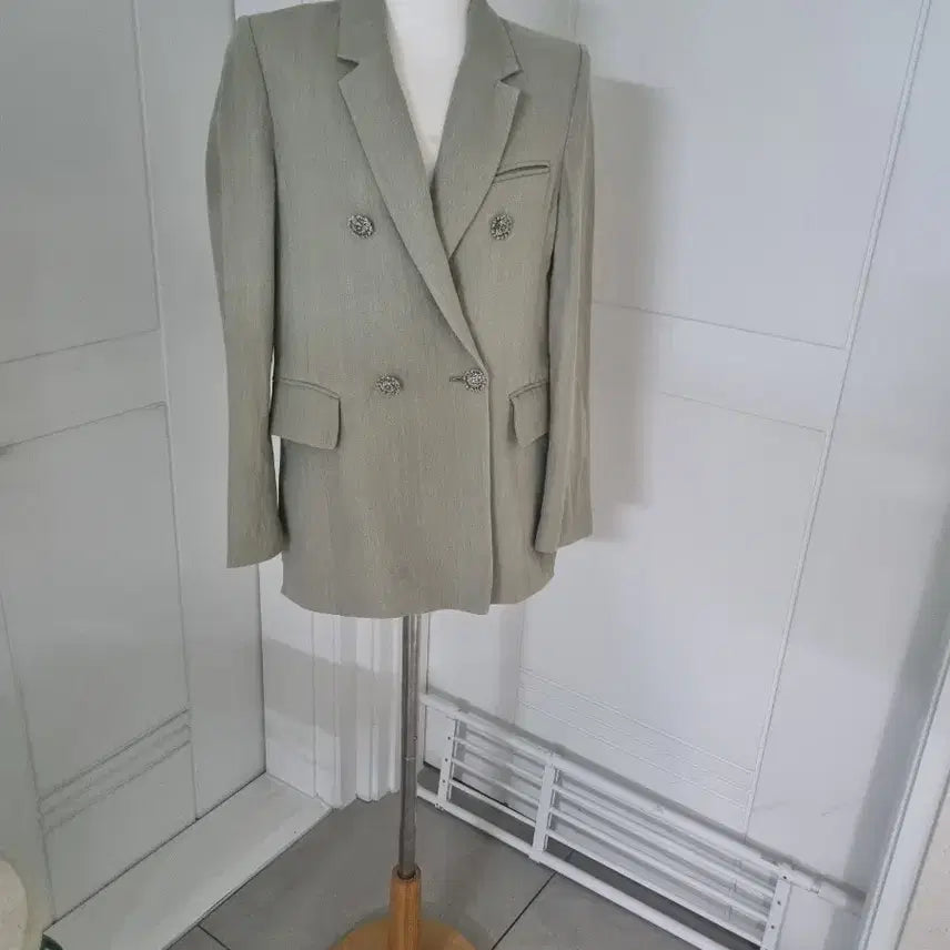 [BUNJANG] NAMUGRIM Linen Blend Double Jacket / 나무그림 린넨혼방 더블자켓 55 66