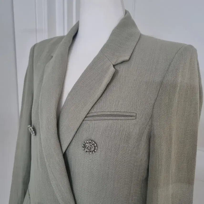 [BUNJANG] NAMUGRIM Linen Blend Double Jacket / 나무그림 린넨혼방 더블자켓 55 66