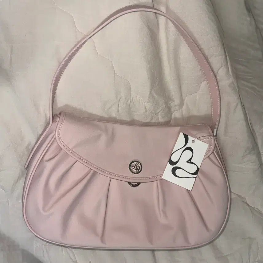 [SOLD OUT] 일리고  러플 라운드 토트 백 핑크