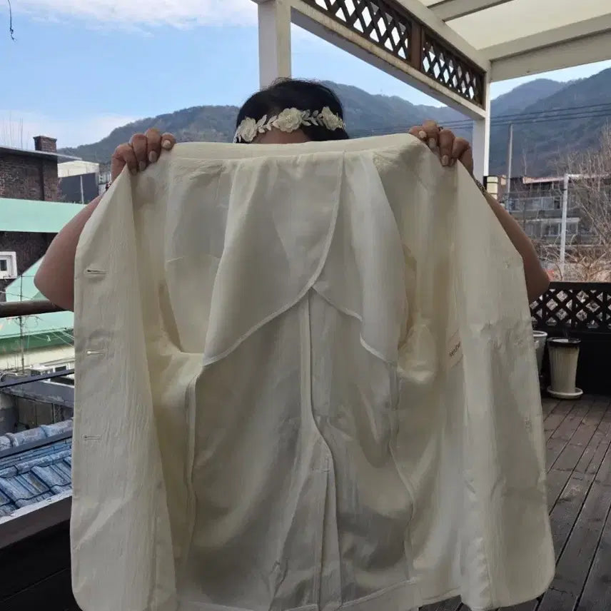 [BUNJANG] Ivory NC Fabric Single Jacket / 아이보리NC원단싱글자켓