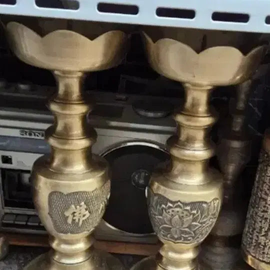 [BUNJANG] Antique Candleholder Pair / 옛날촛대1쌍 가격조정