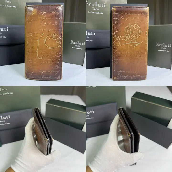 [BUNJANG] Berluti Santal Scritto Flap Long Wallet / [풀구성] 벨루티 상탈 스크리토 플랩 장지갑 135277