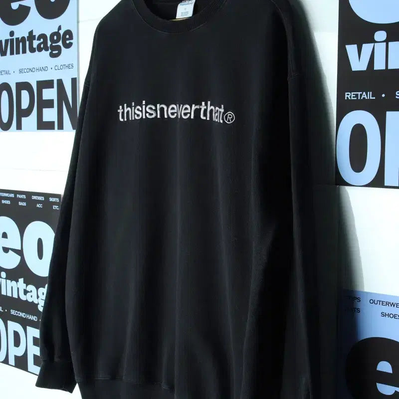 [BUNJANG] thisisneverthat Pigment Big Logo Sweatshirt / (XL-2XL) 디스이즈네버댓 맨투맨 티셔츠 피그먼트 빅로고-17830