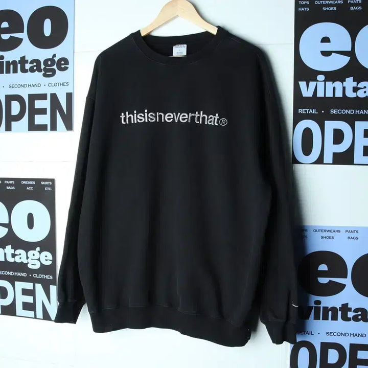 [BUNJANG] thisisneverthat Pigment Big Logo Sweatshirt / (XL-2XL) 디스이즈네버댓 맨투맨 티셔츠 피그먼트 빅로고-17830