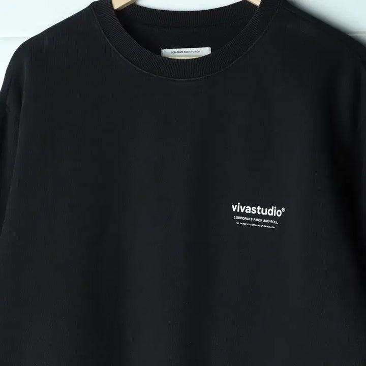 [BUNJANG] VIVASTUDIO Sweatshirt Black / (M-L) 비바스튜디오 맨투맨 티셔츠 블랙 아메카지-1783E