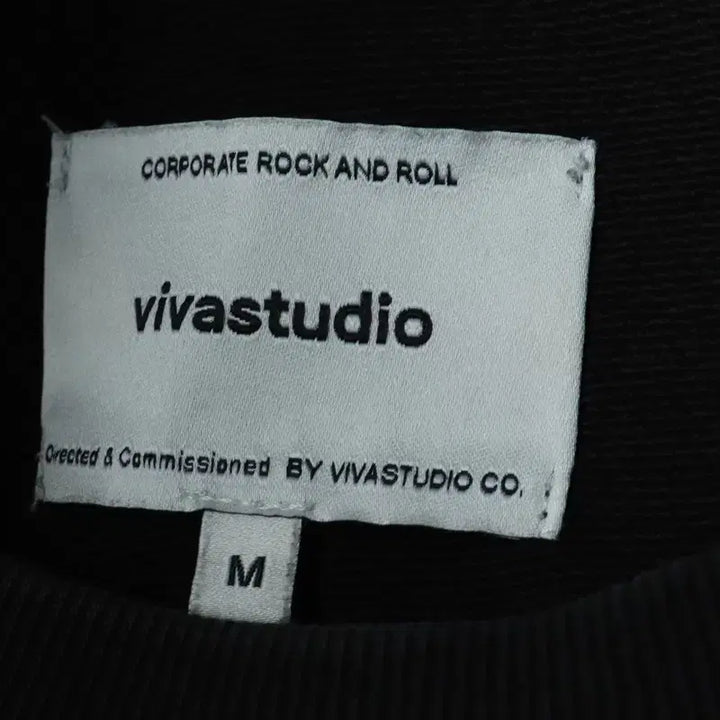 [BUNJANG] VIVASTUDIO Sweatshirt Black / (M-L) 비바스튜디오 맨투맨 티셔츠 블랙 아메카지-1783E