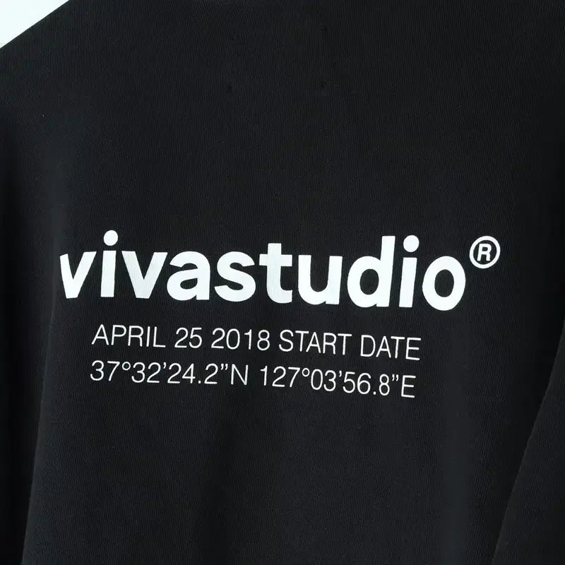 [BUNJANG] VIVASTUDIO Sweatshirt Black / (M-L) 비바스튜디오 맨투맨 티셔츠 블랙 아메카지-1783E