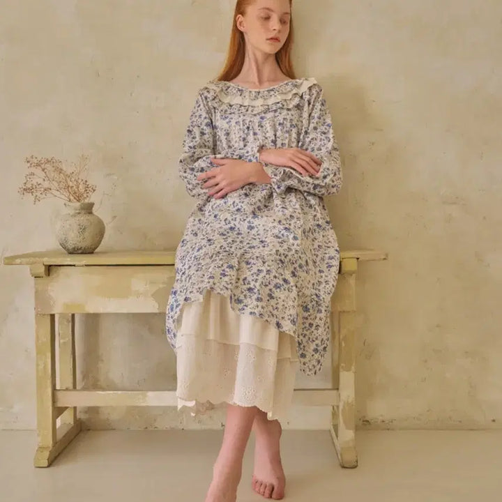 [BUNJANG] Ulalala Pajama Breve Long Sleeve Dress / 울랄라파자마 브레베 긴팔 원피스