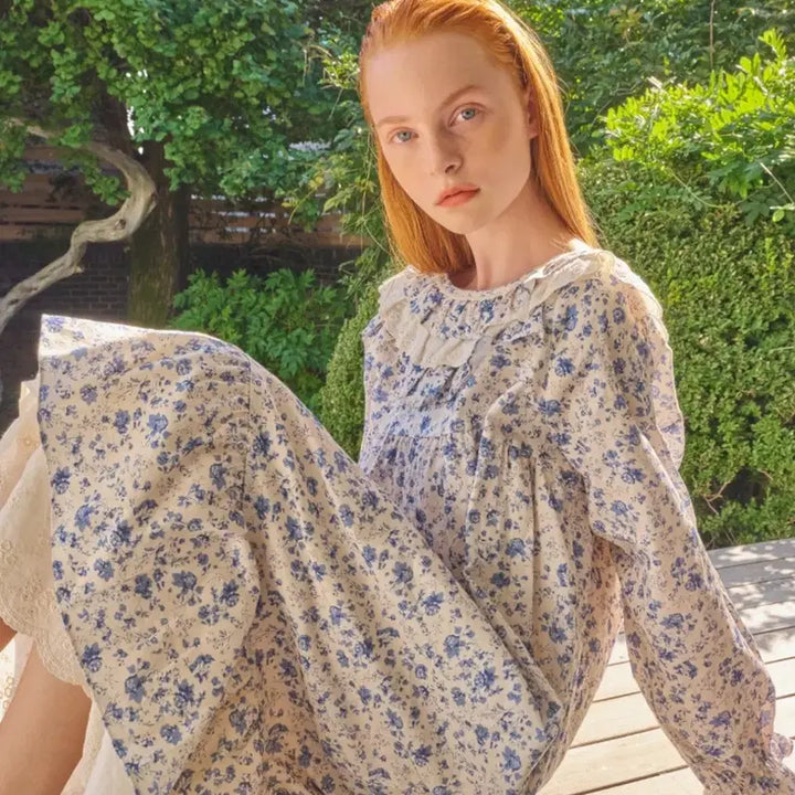 [BUNJANG] Ulalala Pajama Breve Long Sleeve Dress / 울랄라파자마 브레베 긴팔 원피스