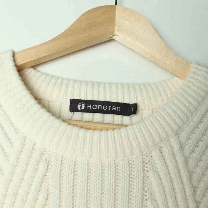 [BUNJANG] Hangten Cable Knit Sweater / (L) 행텐 니트 아이보리 케이블 꽈배기-17849
