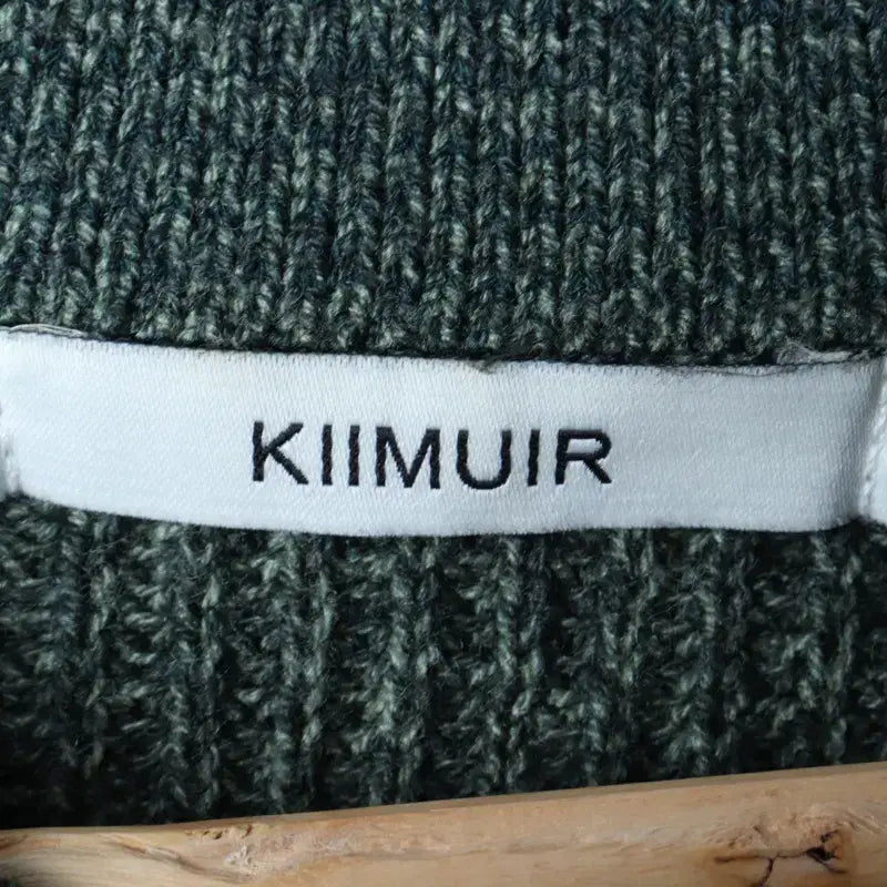 [BUNJANG] KIMUUE Knit Green Solid Sweater / (M-L) 키뮤어 니트 그린 무지 놈코어-1784E