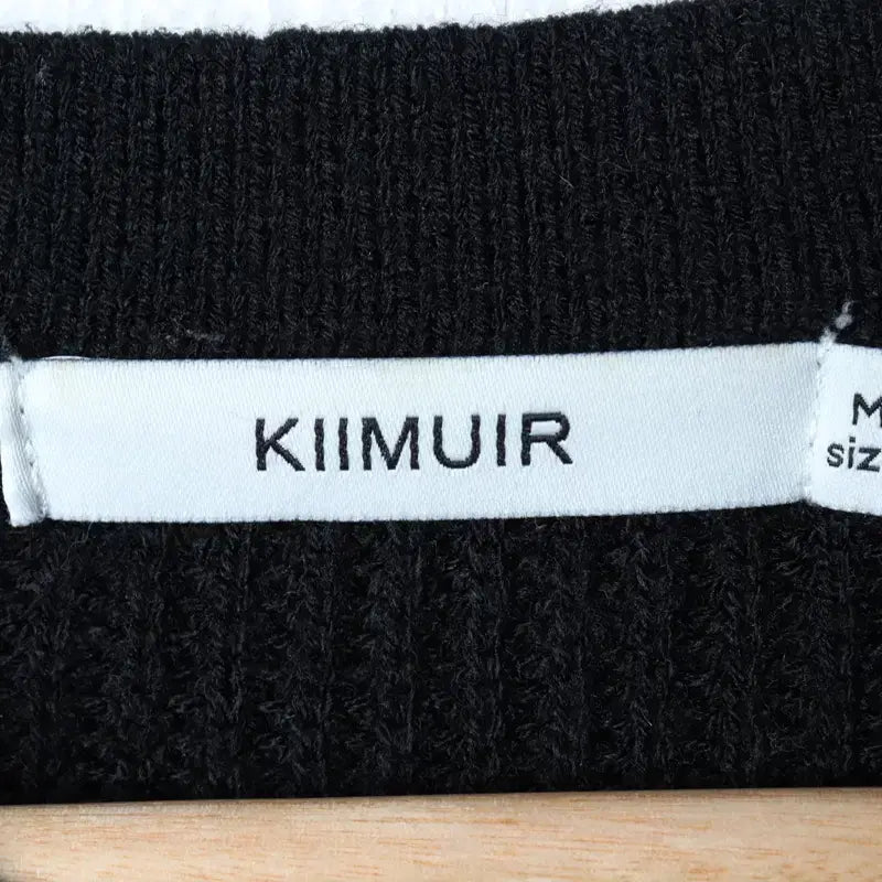 [BUNJANG] KIMUR Knit Black Solid Sweater / (M-L) 키뮤어 니트 블랙 무지 놈코어-1784F