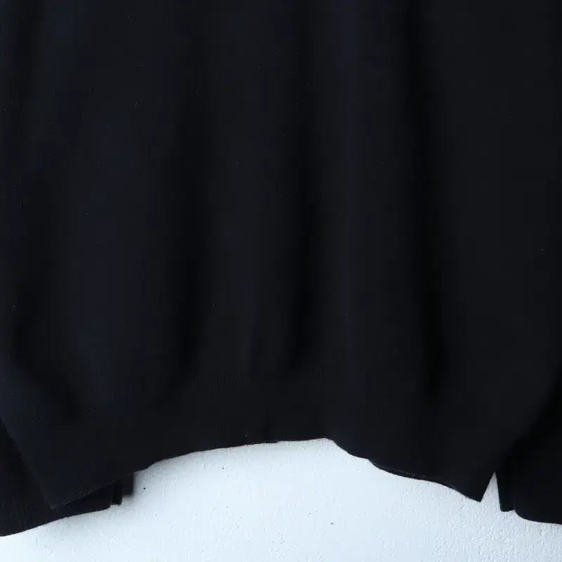 [BUNJANG] Mergo Knit Black Basic Sweater / (L-2XL) 메르고 니트 블랙 무지 놈코어-17850