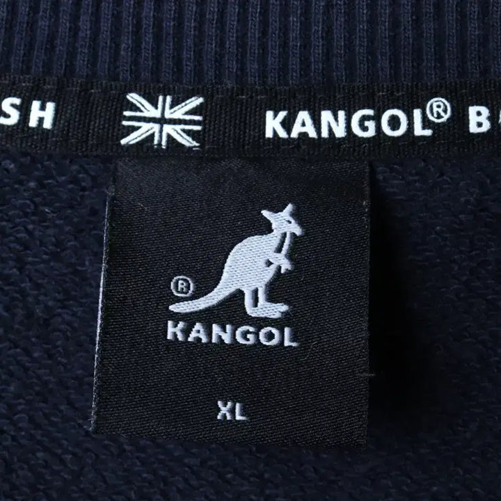 [BUNJANG] Kangol Lettering Navy Old School Sweatshirt / (XL-2XL) 캉골 맨투맨 티셔츠 레터링 네이비 올드스쿨-17852