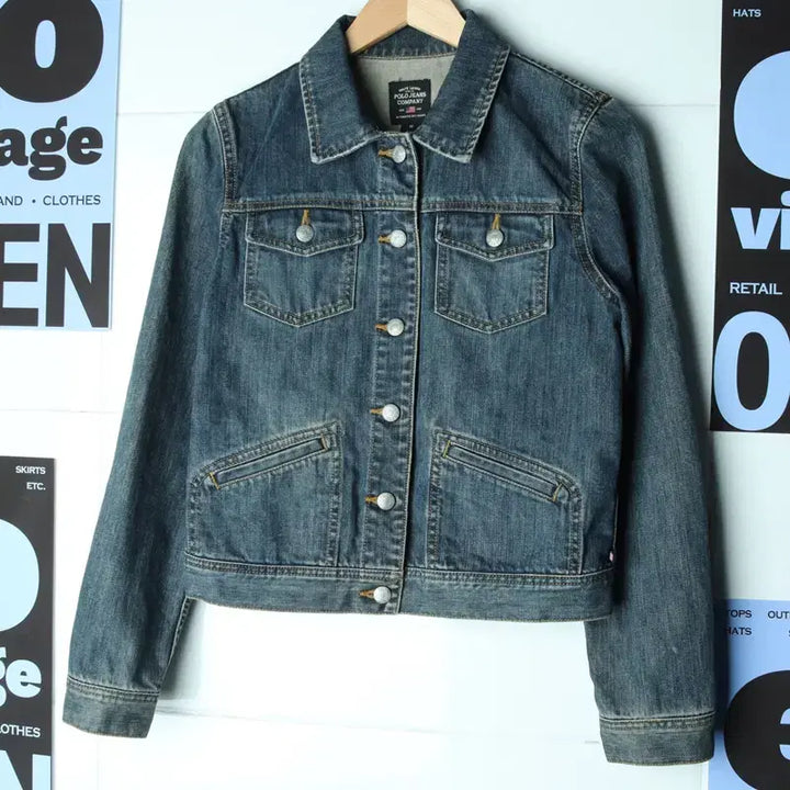 [BUNJANG] Polo Ralph Lauren Denim Windbreaker Jacket / W(M) 폴로 랄프로렌 집업 바람막이 점퍼자켓 청 데님-1780C