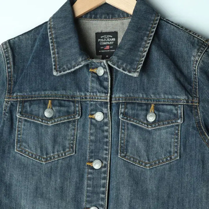 [BUNJANG] Polo Ralph Lauren Denim Windbreaker Jacket / W(M) 폴로 랄프로렌 집업 바람막이 점퍼자켓 청 데님-1780C