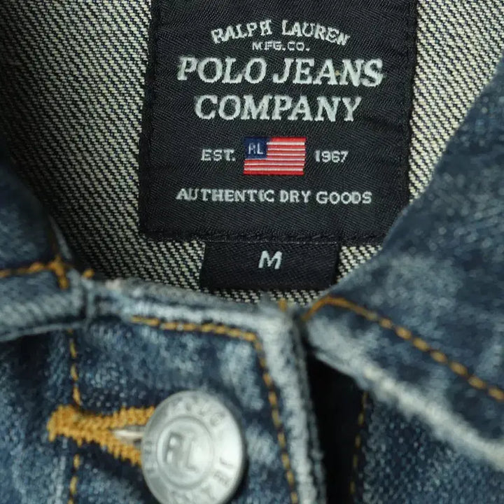 [BUNJANG] Polo Ralph Lauren Denim Windbreaker Jacket / W(M) 폴로 랄프로렌 집업 바람막이 점퍼자켓 청 데님-1780C