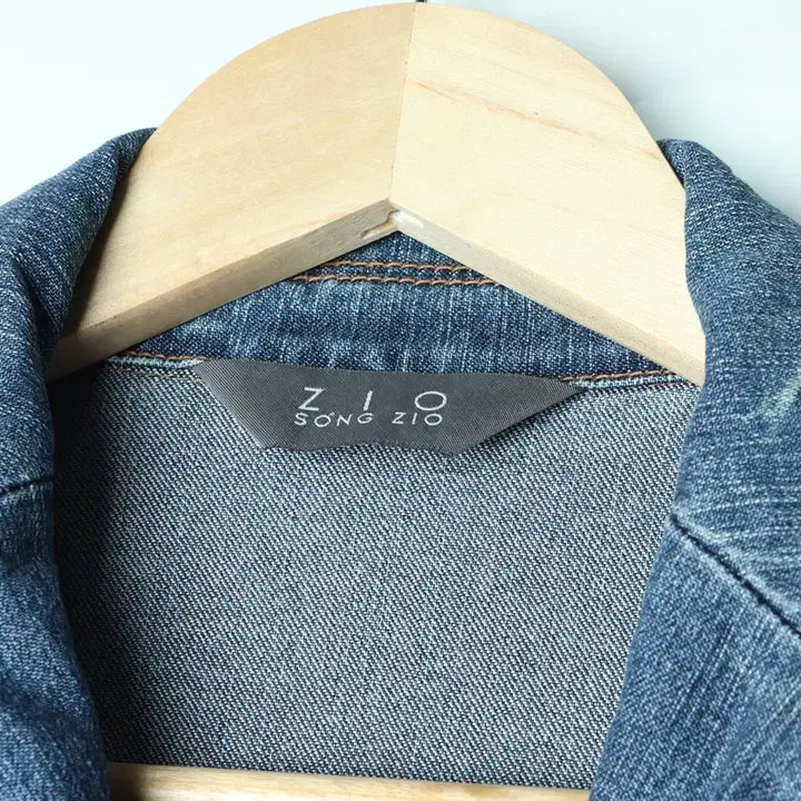 [BUNJANG] ZIO SONGZIO Denim Windbreaker Jacket / W(S-M) 지오송지오 집업 바람막이 점퍼자켓 데님 청-17810