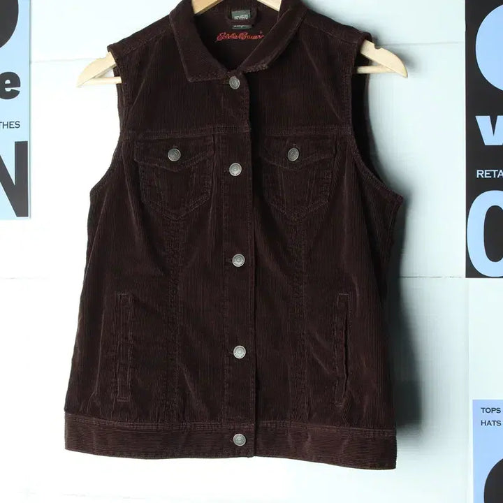 [BUNJANG] Eddie Bauer Corduroy Vest / W(S-M) 에디바우어 집업 바람막이 점퍼자켓 코듀로이 조끼-1781D